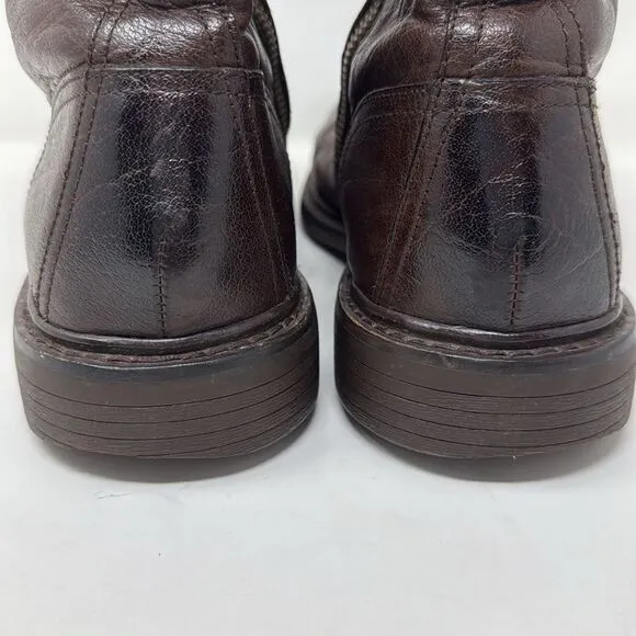 Cole Haan Mens Jameson Lace II Waterproof Leather Boot Shoes, Chestnut, men’s 8M