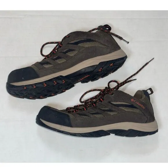 Columbia Crestwood Mens Outdoor Hiking Shoe 13 Camo Brown Heatwave BM4595-208