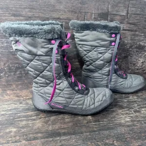 Columbia Gray Winter Boots with Insulated Material Womens 7