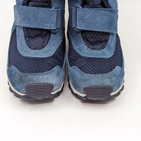 Columbia Kids Parker Peak Blue Waterproof Suede Tech Lite Boots Size 4
