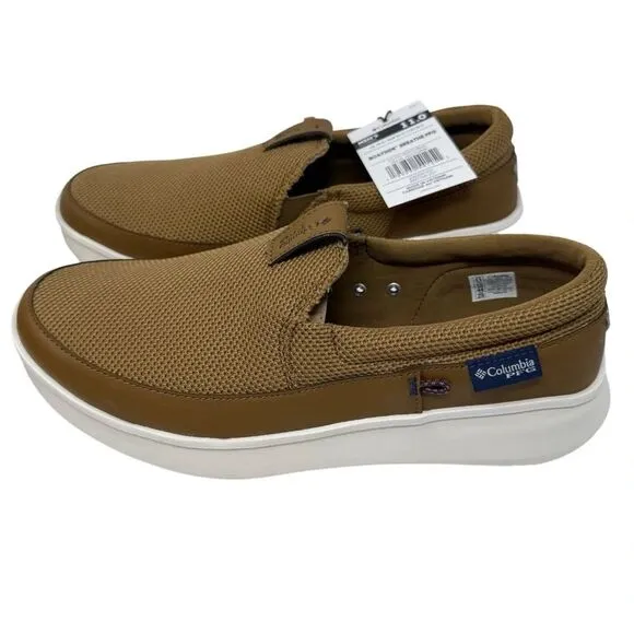 Columbia Men's Size 11 Boatside Breathe Brown Boat Shoes NWT