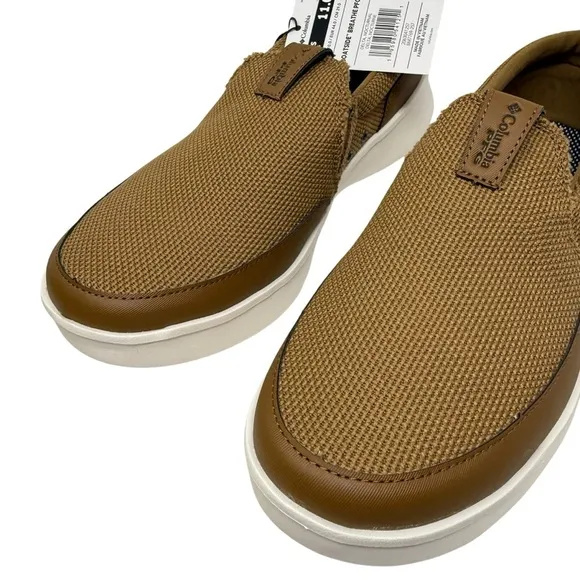 Columbia Men's Size 11 Boatside Breathe Brown Boat Shoes NWT