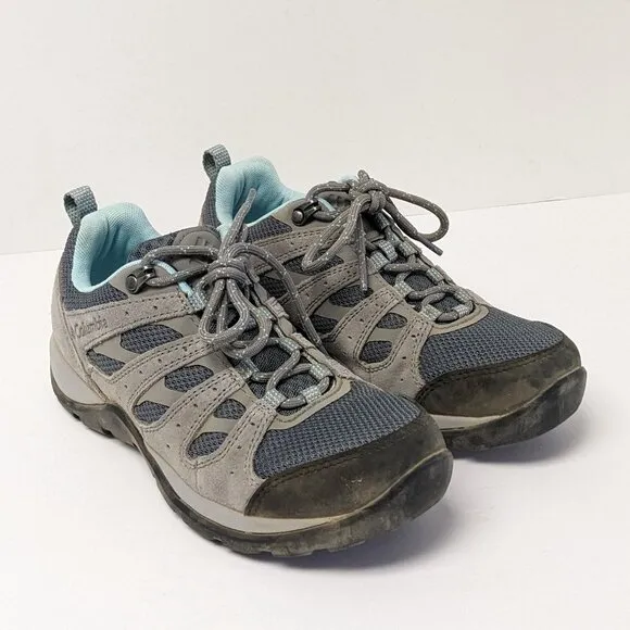 Columbia Redmond V2 Hiking Shoes, Grey/Blue, Women's 6 M