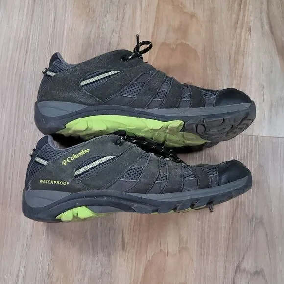 🩵Columbia Gray Waterproof Hiking Shoes Youth 6