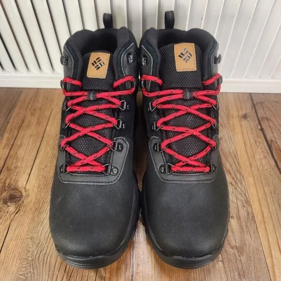 Columbia Newton Ridge Plus II Waterproof Mens Sz 9.5 Black Shark Hiking Boots