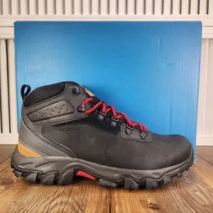 Columbia Newton Ridge Plus II Waterproof Mens Sz 9.5 Black Shark Hiking Boots