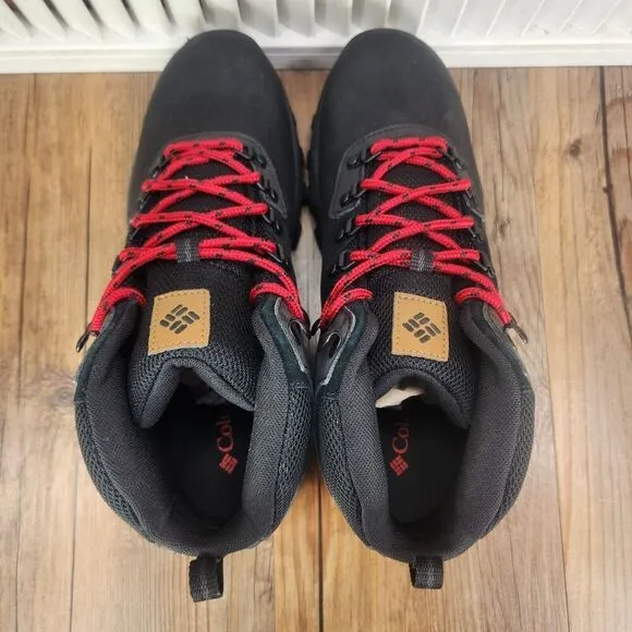 Columbia Newton Ridge Plus II Waterproof Mens Sz 9.5 Black Shark Hiking Boots