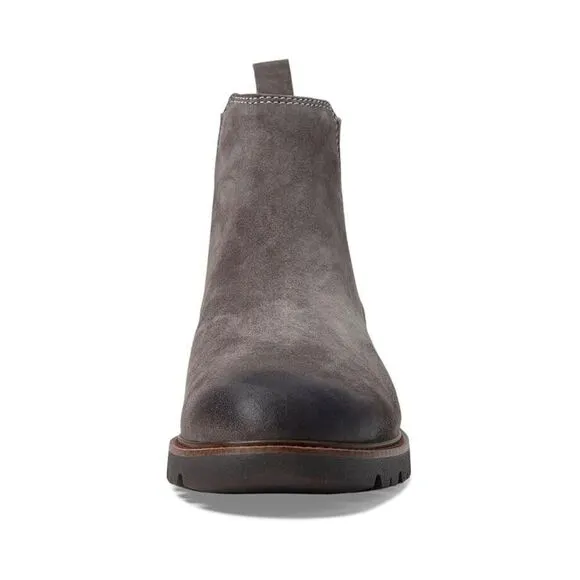 Comfortiva Ledelle Chelsea Boots Womens US 7.5 Smoke Leather Ankle Shoes FZP129