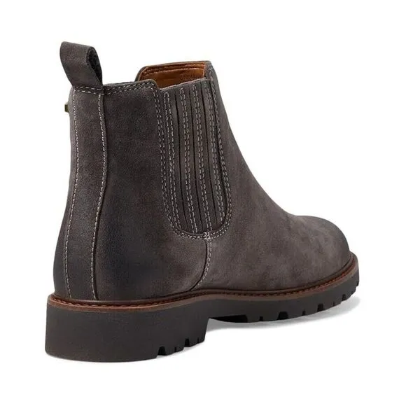 Comfortiva Ledelle Chelsea Boots Womens US 7.5 Smoke Leather Ankle Shoes FZP129