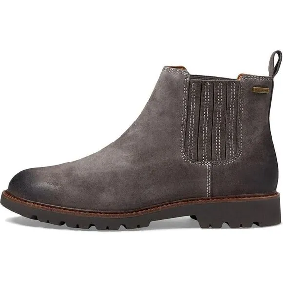 Comfortiva Ledelle Chelsea Boots Womens US 7.5 Smoke Leather Ankle Shoes FZP129