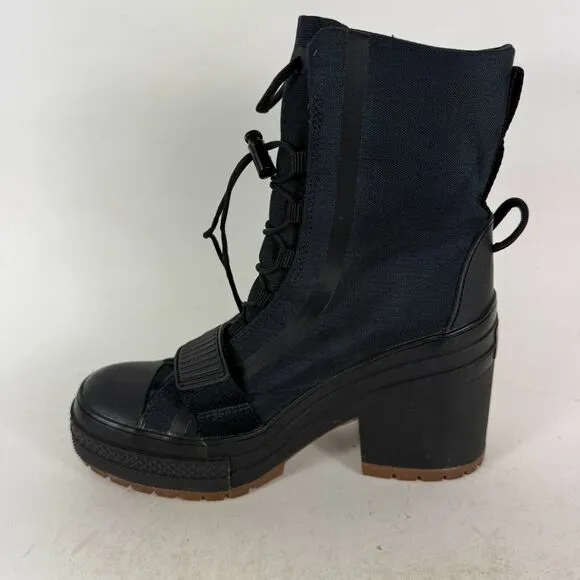 Converse Chuck Taylor All-Stars 563468C Women 6.5 Black Drawstring Mid-Calf Boot