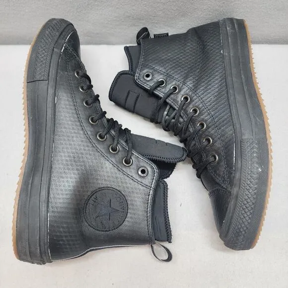 CONVERSE CHUCK TAYLOR WATERPROOF BOOT SHOES CLIMATE COUNTER BLACK Sz 9.5