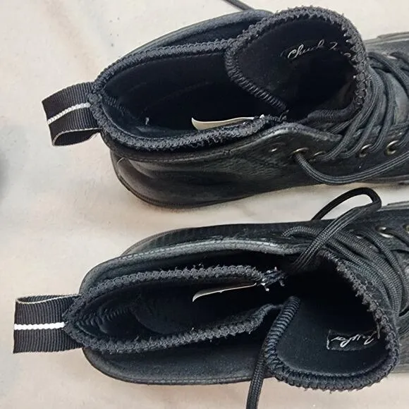 CONVERSE CHUCK TAYLOR WATERPROOF BOOT SHOES CLIMATE COUNTER BLACK Sz 9.5