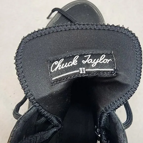 CONVERSE CHUCK TAYLOR WATERPROOF BOOT SHOES CLIMATE COUNTER BLACK Sz 9.5