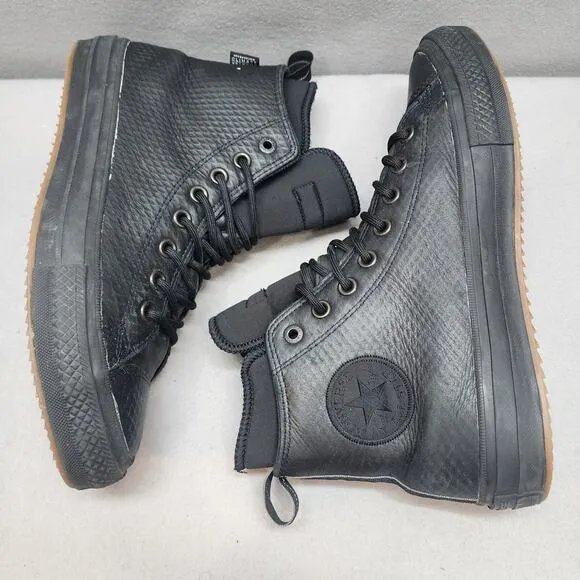 CONVERSE CHUCK TAYLOR WATERPROOF BOOT SHOES CLIMATE COUNTER BLACK Sz 9.5