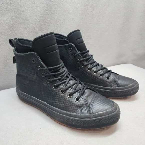 CONVERSE CHUCK TAYLOR WATERPROOF BOOT SHOES CLIMATE COUNTER BLACK Sz 9.5
