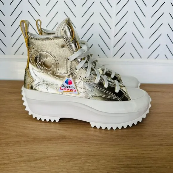 🤩Converse Run Star Hike Hi Platform Western Men Shoes Sz 6 Gold Boots A10333C🤩