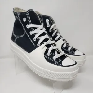 Converse Skateboarding Shoes Mens 9.5 Black Chuck Taylor All Star Construct Hi