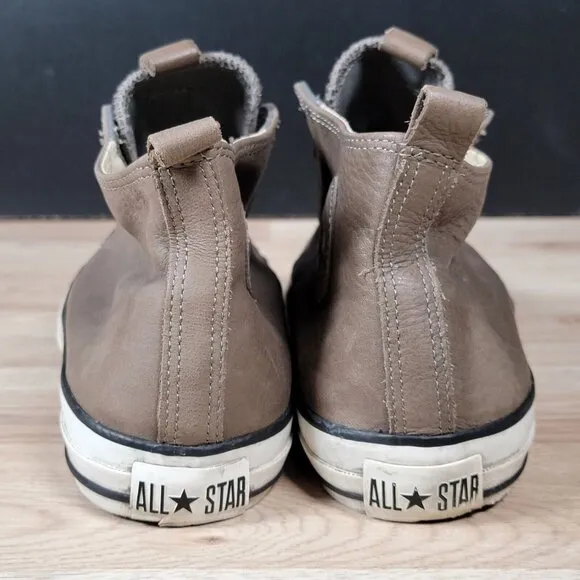 Converse x John Varvatos Slip Shoes Mens Size 12 Brown High Top Leather 127962C