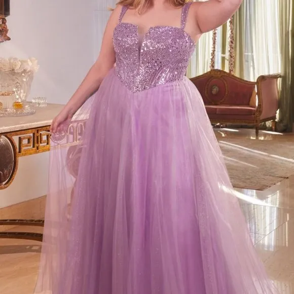 COPY - COPY - Plus size black formal dress.Lavender,blue,prom dress.Bridesmaid …