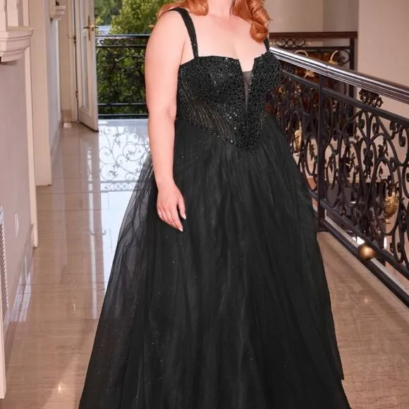 COPY - COPY - Plus size black formal dress.Lavender,blue,prom dress.Bridesmaid …
