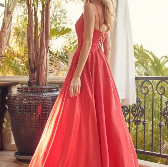 COPY - Navy blue or red formal evening ball gown long