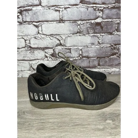 COPY - NOBULL SuperFabric Trainer Black Synthetic Lace Up Gym Shoes Men Sz 9M U…