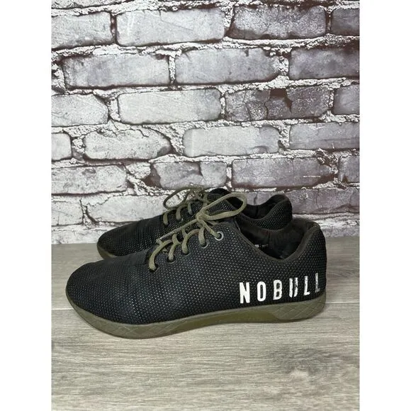 COPY - NOBULL SuperFabric Trainer Black Synthetic Lace Up Gym Shoes Men Sz 9M U…