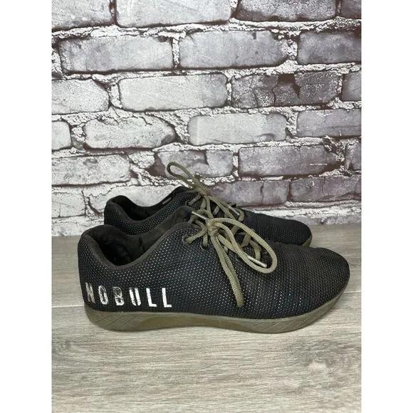 COPY - NOBULL SuperFabric Trainer Black Synthetic Lace Up Gym Shoes Men Sz 9M U…