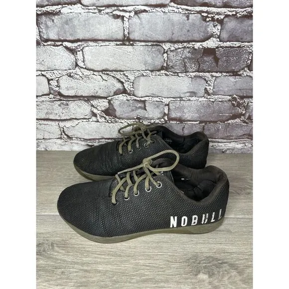 COPY - NOBULL SuperFabric Trainer Black Synthetic Lace Up Gym Shoes Men Sz 9M U…
