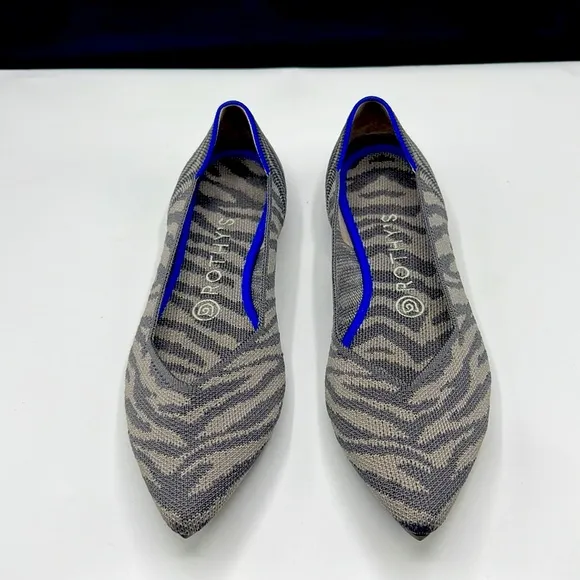 COPY - Rothy’s grey zebra color shoes for women size 8.5