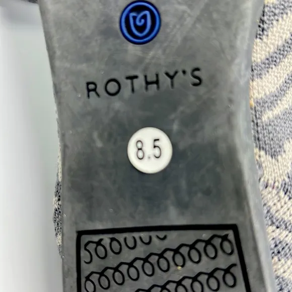 COPY - Rothy’s grey zebra color shoes for women size 8.5