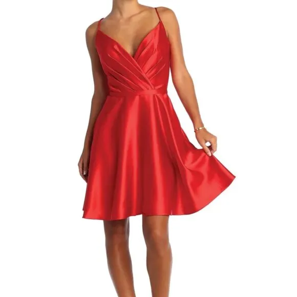 COPY - short formal dress.Homecoming prom bridesmaid party,red,pink,silver,ivor…