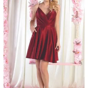 COPY - short formal dress.Homecoming prom bridesmaid party,red,pink,silver,ivor…