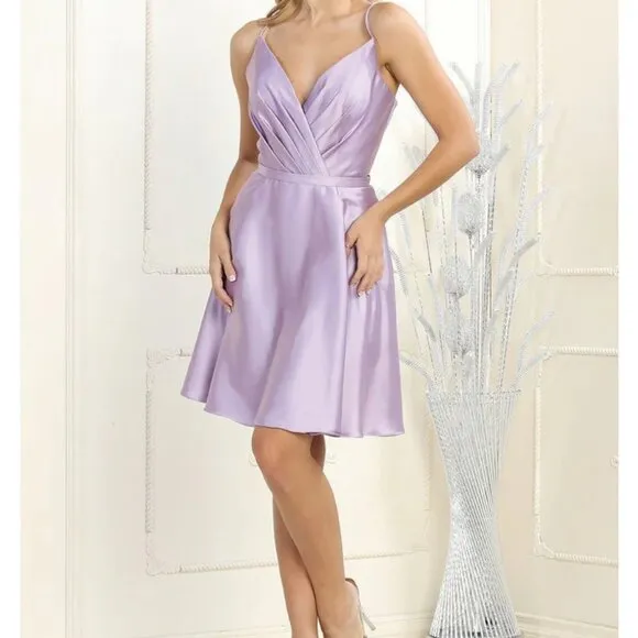 COPY - short formal dress.Homecoming prom bridesmaid party,red,pink,silver,ivor…