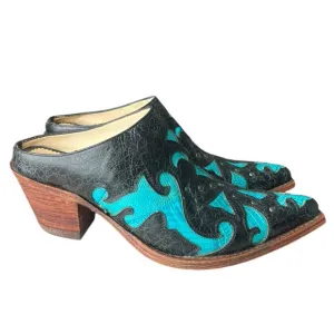 Corral Vintage - Women's Leather Embellished Western Mules / Boots - Size 7.5