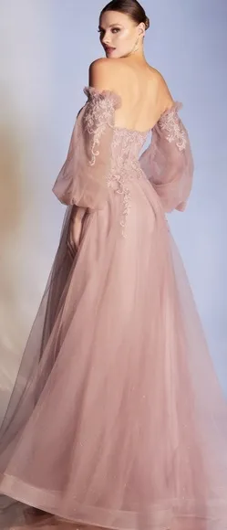 Corset strapless dusty rose,silver,black,champagne gold long dress with sleeve