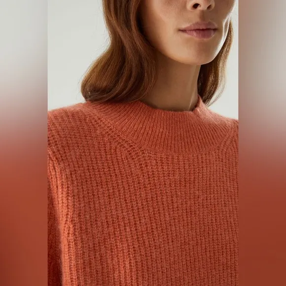 COS Wool-Alpaca Knitted Sweater in Sherbet