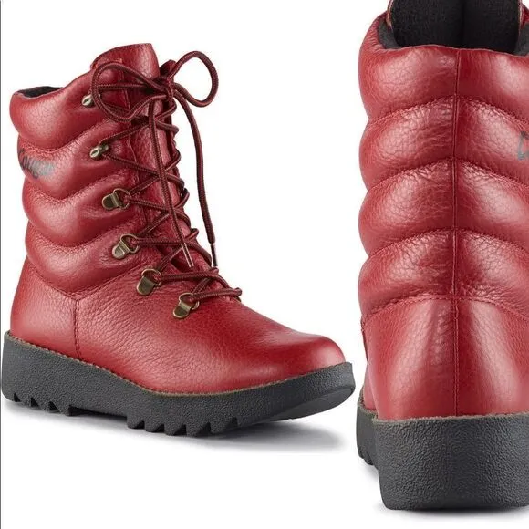 Cougar arctic boot leather waterproof fleece lining TRP anti slip sole size 8