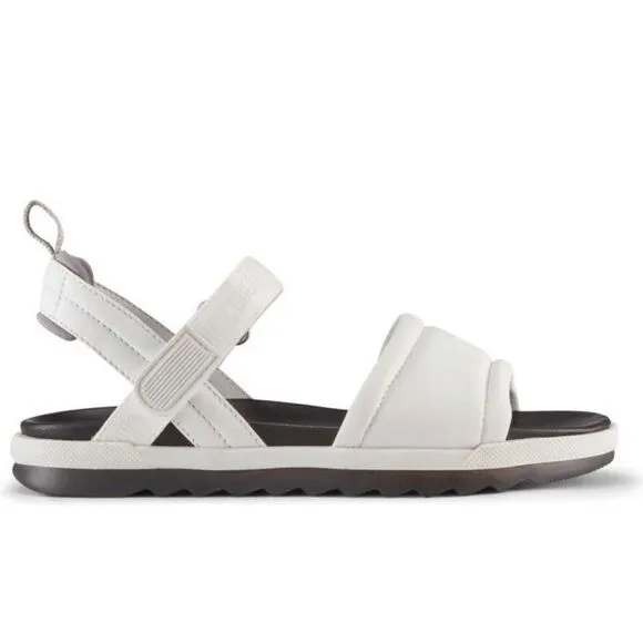 Cougar premium leather upper/ lining water repellent comfy sandal in white