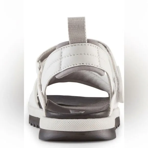 Cougar premium leather upper/ lining water repellent comfy sandal in white