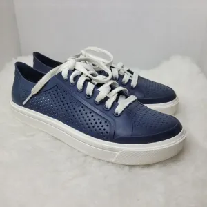 Crocs Citilane Roka Rubber Court Lace Up Navy Waterproof Sneaker Shoes Size 8