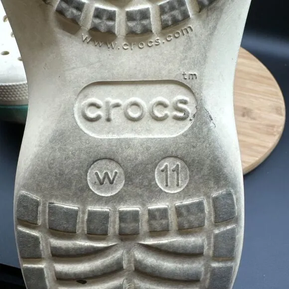 Crocs Classic Platform Ombre Clog Womens Size 11 Sandals Yellow Waterproof Shoes