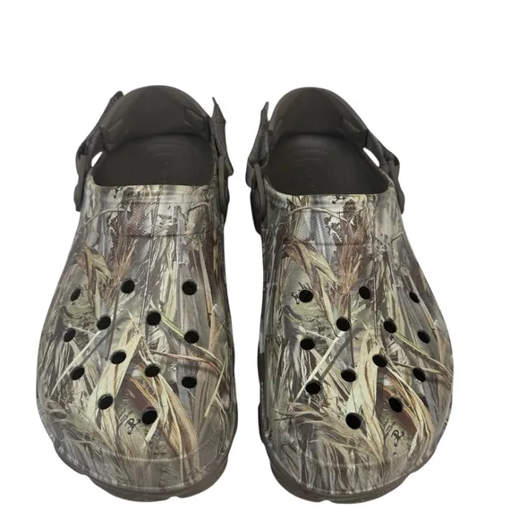 CROCS Men’s Sz 11 ALL TERRAIN TRUETIMBER CAMO  Adjustable Strap Clogs Shoes