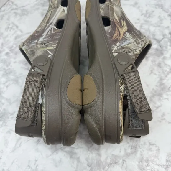 CROCS Men’s Sz 11 ALL TERRAIN TRUETIMBER CAMO  Adjustable Strap Clogs Shoes