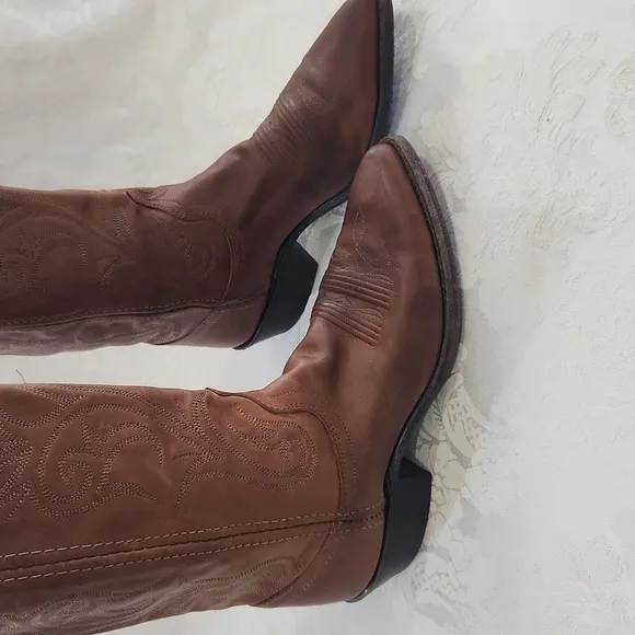 Dan Post All Leather Western Boots, sz6m, EUC