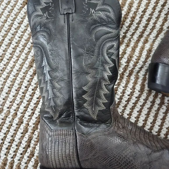 Dan Post Black Cowboy Western Boots