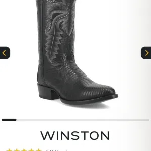 Dan Post Black Cowboy Western Boots