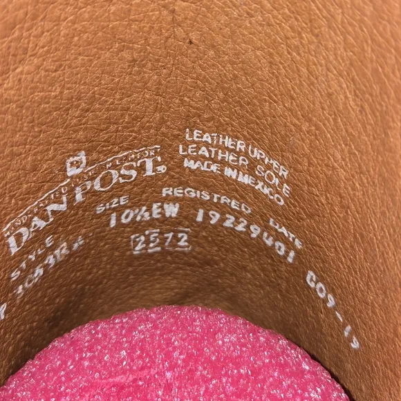 Dan Post Black Cowboy Western Boots