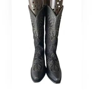 Dan Post Ladies Invy Snip Toe Black Boots Sz:9 M